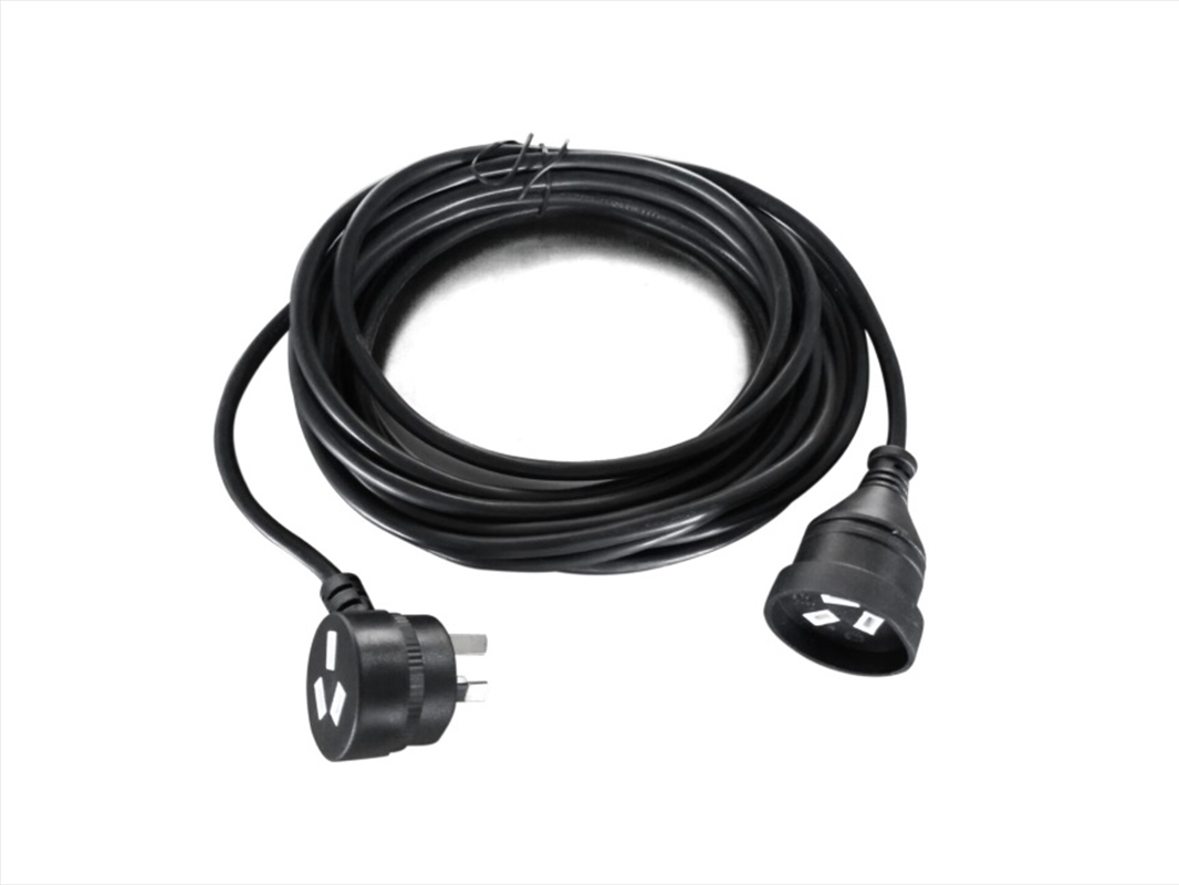 8Ware AU Power Cable Extension 3-Pin Male to Female 2m 3-Pin AU Piggy Back Black/Product Detail/Cables