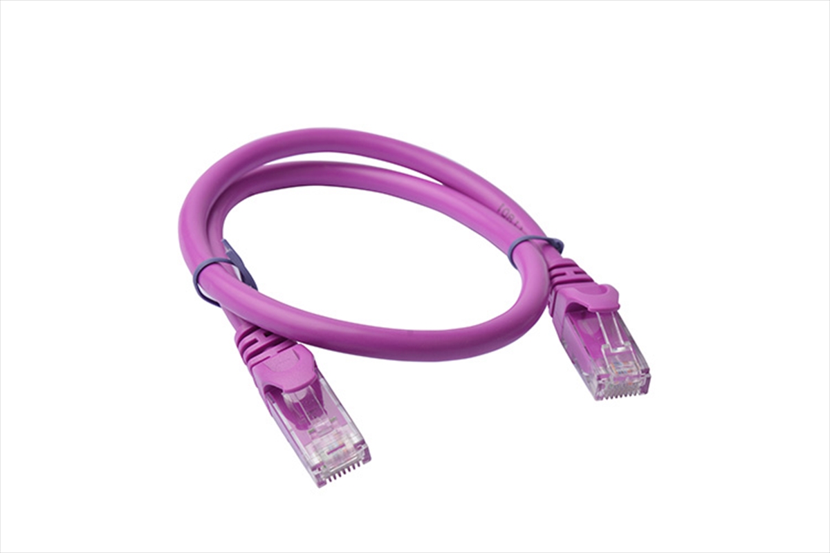 8Ware Cat6a UTP Ethernet Cable 25cm Purple/Product Detail/Cables