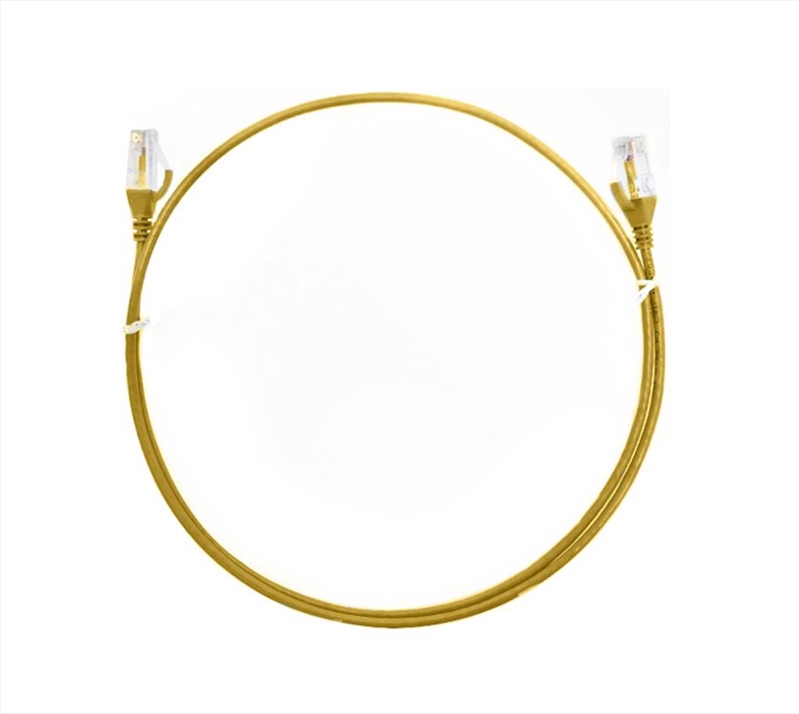 8ware CAT6 Ultra Thin Slim Cable 20m / 2000cm - Yellow/Product Detail/Cables