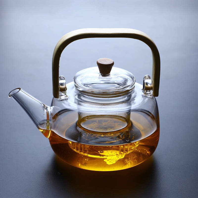 1000ml Glass Teapot Tea Pot Coffee Kettle With Bamboo Handle Japanese Style/Product Detail/Decor