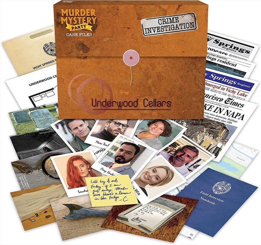 Murder Mystery Party Case Files -  Underwood Cellar/Product Detail/Card Games