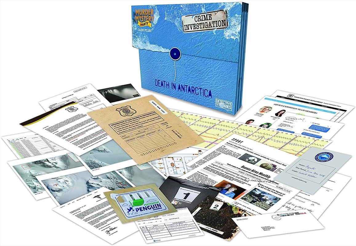 Murder Mystery Party Case Files -  Death In Antarctica/Product Detail/Card Games