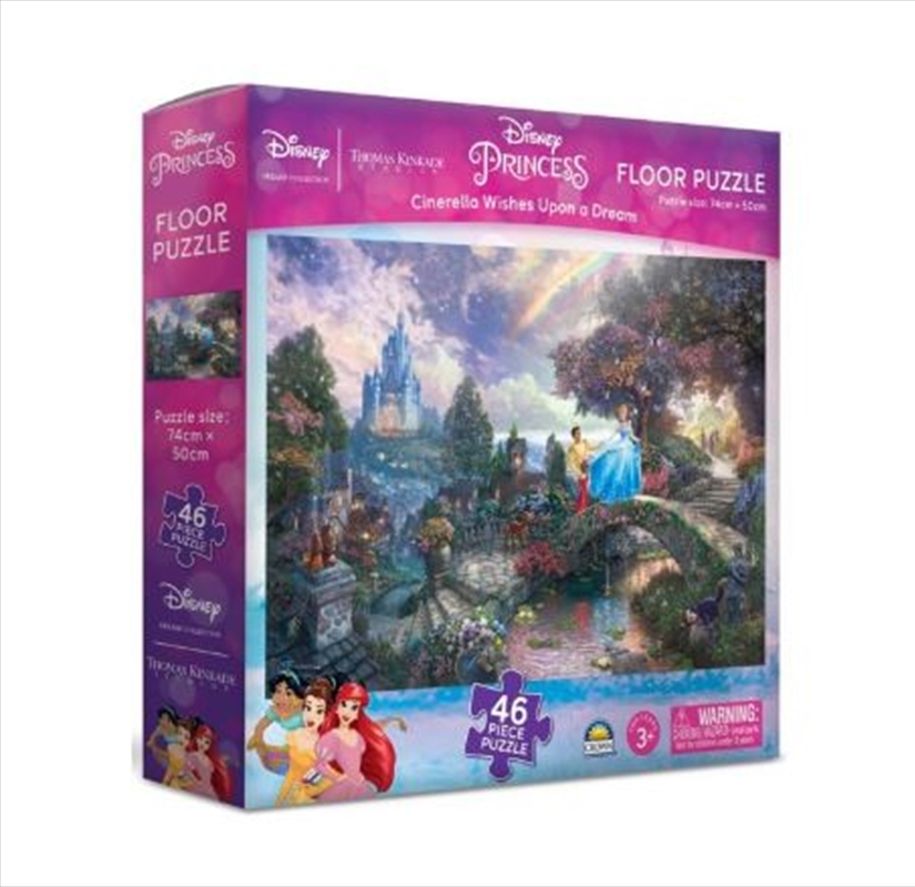 Floor Puzzle - Thomas Kinkade - Disney Princess Story - Cinderella Wishes Upon a Dream 46pc/Product Detail/Jigsaw Puzzles