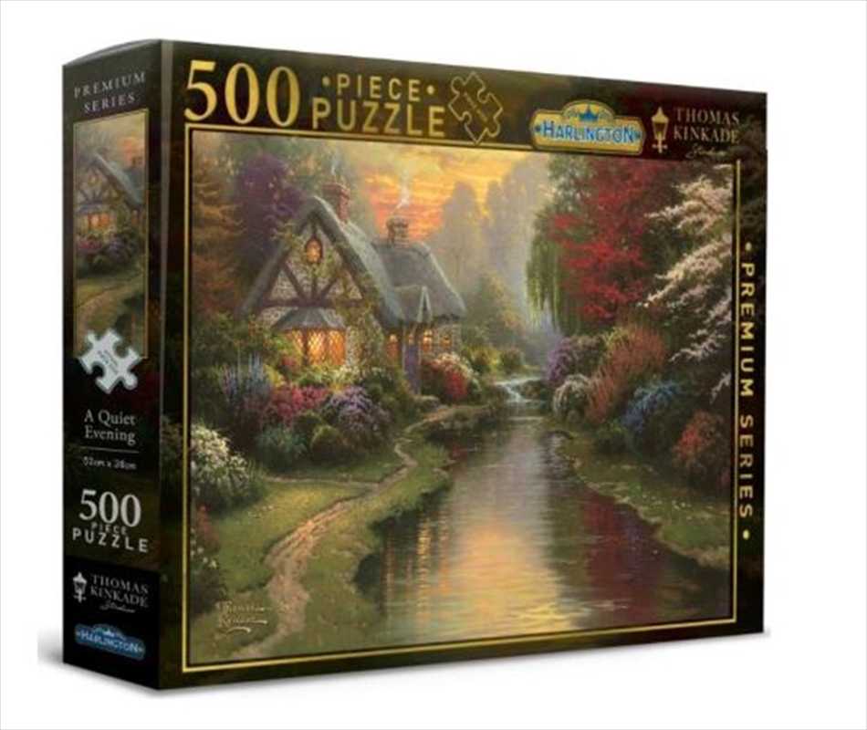 Harlington Thomas Kinkade Puzzles - A Quiet Evening 500pc/Product Detail/Jigsaw Puzzles