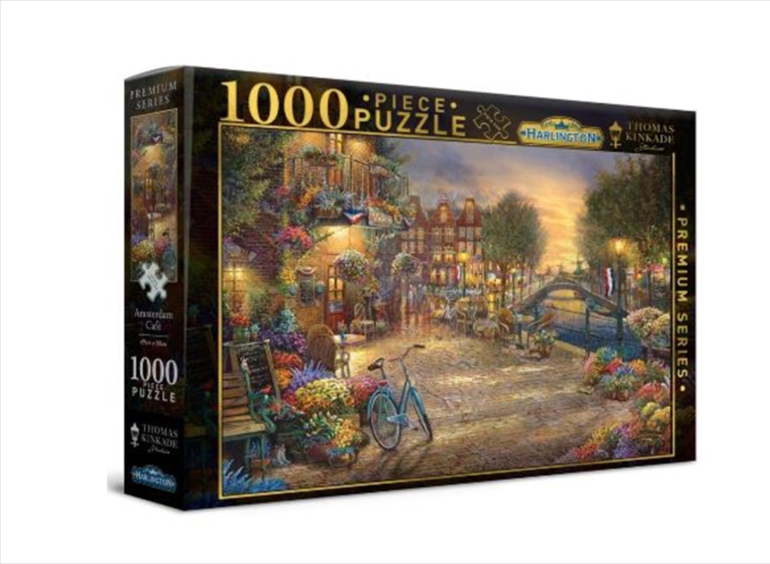 Harlington Thomas Kinkade Puzzles - Amsterdam Cafe 1000pc/Product Detail/Jigsaw Puzzles
