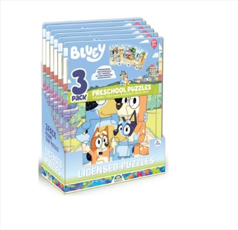 Frame Tray Puzzles - Bluey 3pk/Product Detail/Jigsaw Puzzles