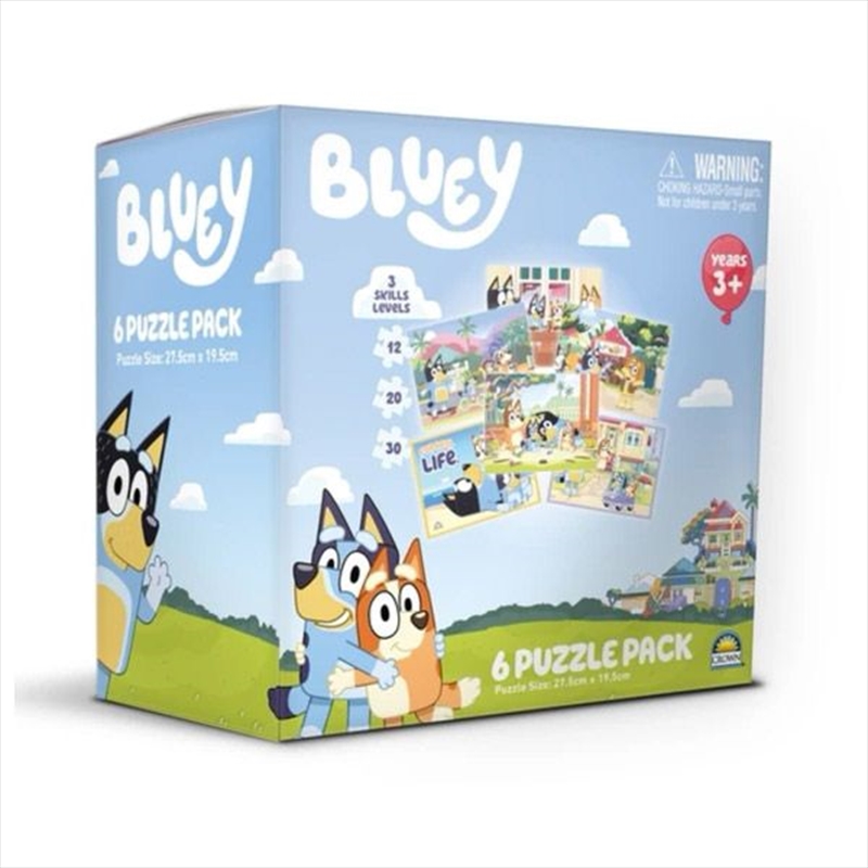 Bluey 6-in-1 Jigsaw Puzzle Pack/Product Detail/Jigsaw Puzzles