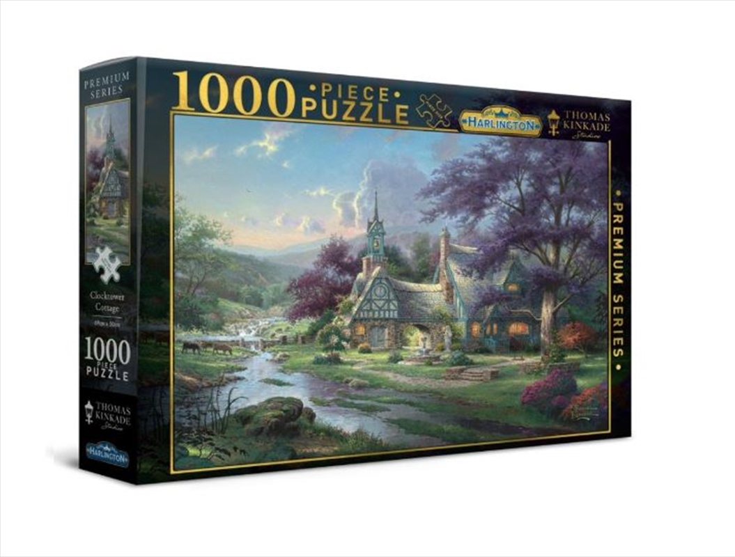 Harlington Thomas Kinkade Puzzles - Clocktower Cottage 1000pc/Product Detail/Jigsaw Puzzles