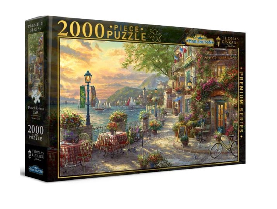 Harlington Thomas Kinkade Puzzles - French Riviera Cafe 2000pc/Product Detail/Jigsaw Puzzles