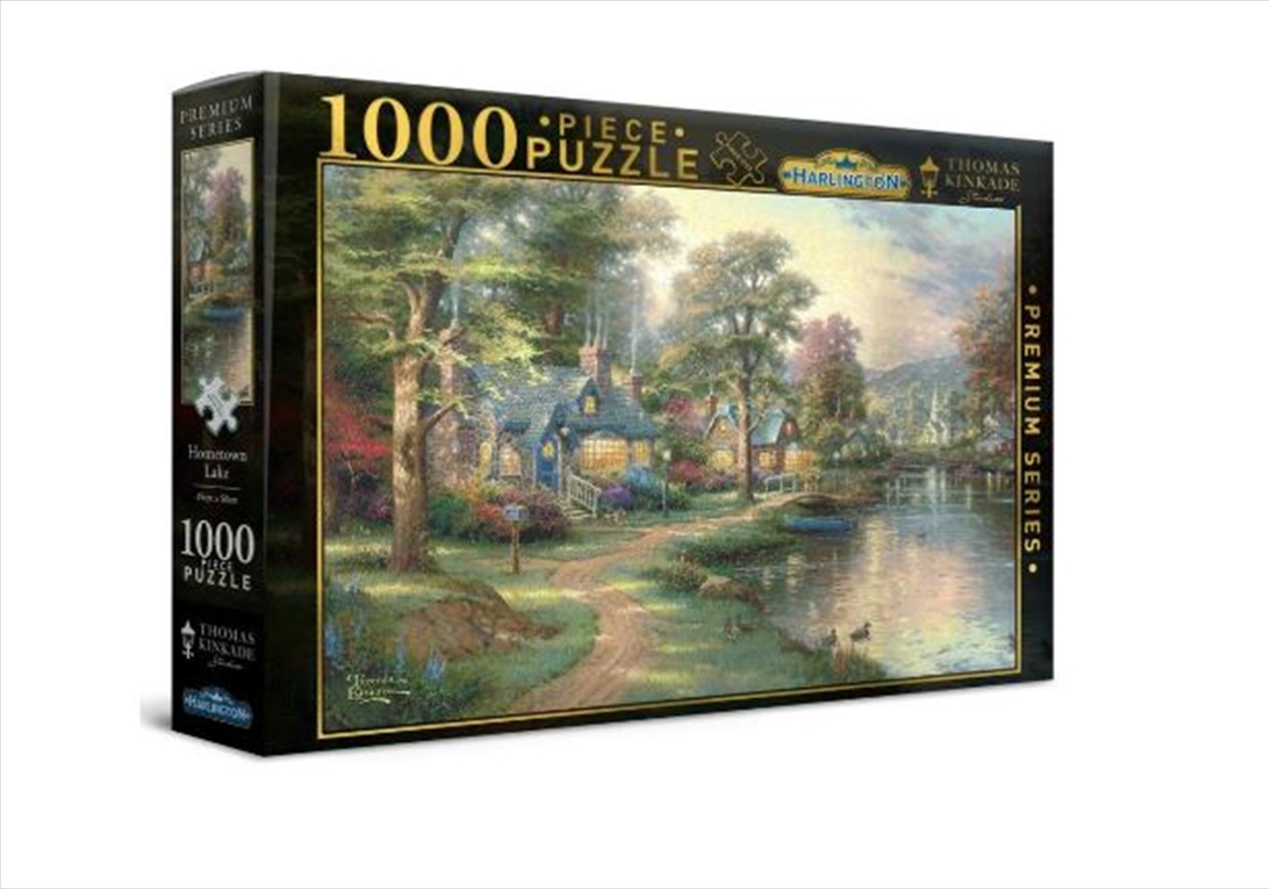 Harlington Thomas Kinkade Puzzles - Hometown Lake 1000pc/Product Detail/Jigsaw Puzzles