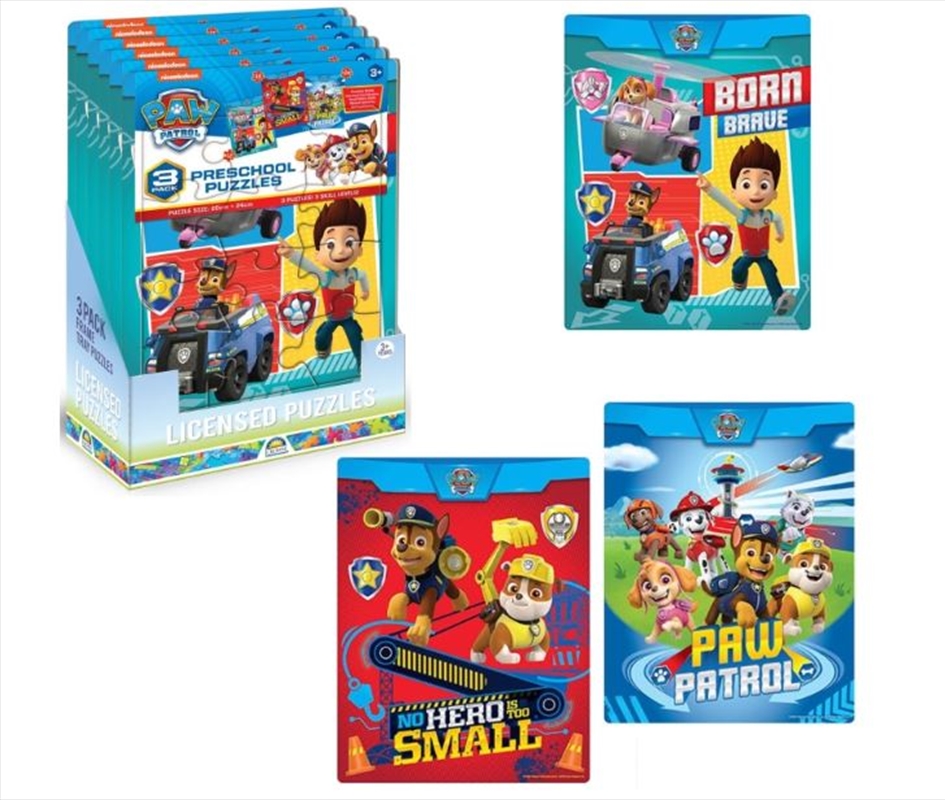 Frame Tray Puzzles - Paw Patrol 3pk/Product Detail/Jigsaw Puzzles