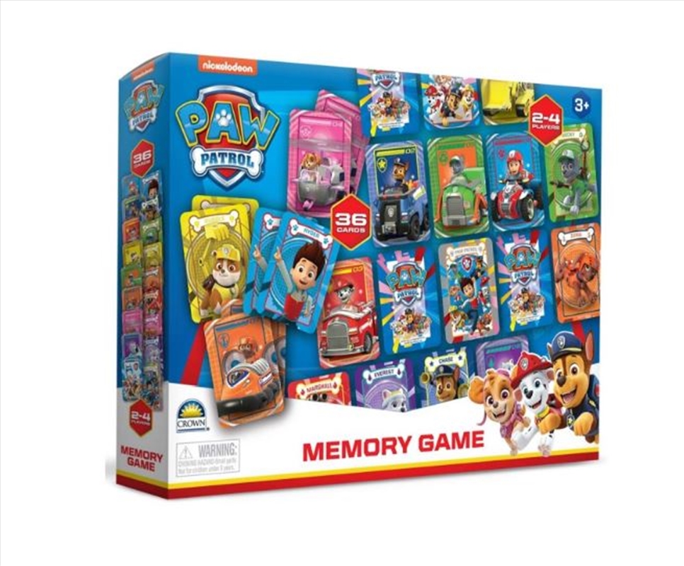 Paw Patrol Memory Game/Product Detail/Card Games