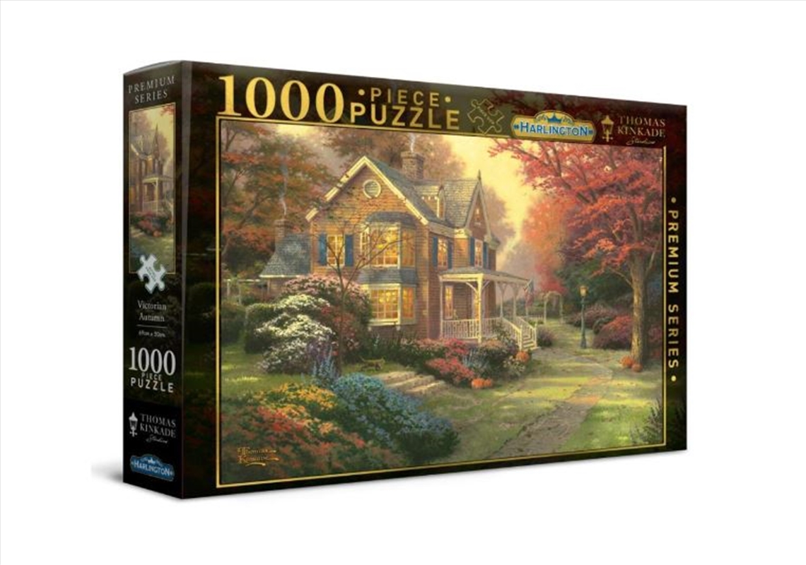Harlington Thomas Kinkade Puzzles - Victorian Autumn 1000pc/Product Detail/Jigsaw Puzzles