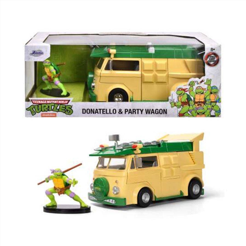 Teenage Mutant Ninja Turtles (TV'87) - HWR Party Wagon w/Donatello 1:24 Scale Vehicle/Product Detail/Figurines