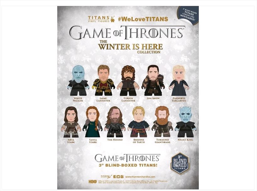 A Game of Thrones - The Winter is Here Titans Blind Box (SENT AT RANDOM)/Product Detail/Figurines