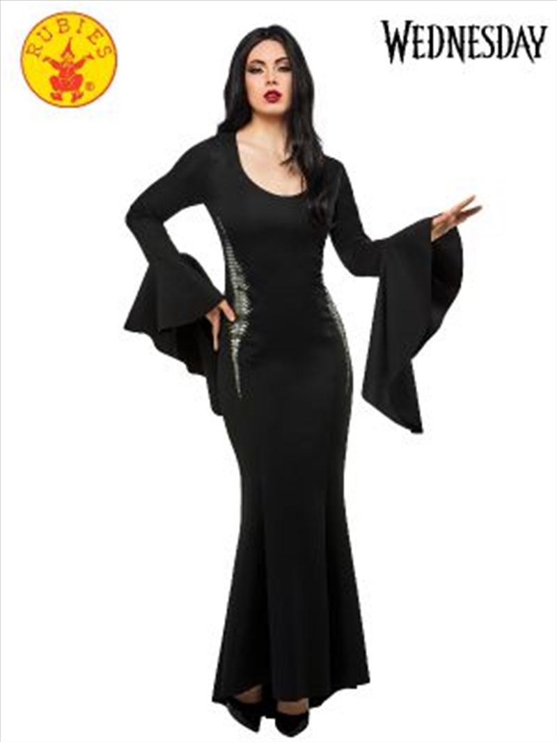 Morticia Deluxe Adult Costume (Wednesday) - Size L/Product Detail/Costumes