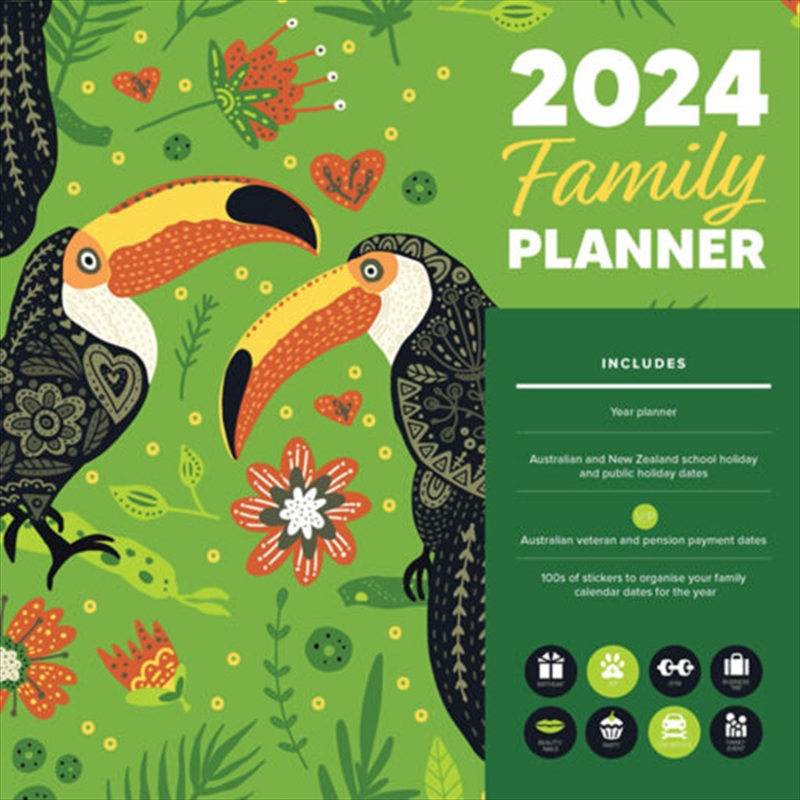 2024 Family Planner Square/Product Detail/Calendars & Diaries