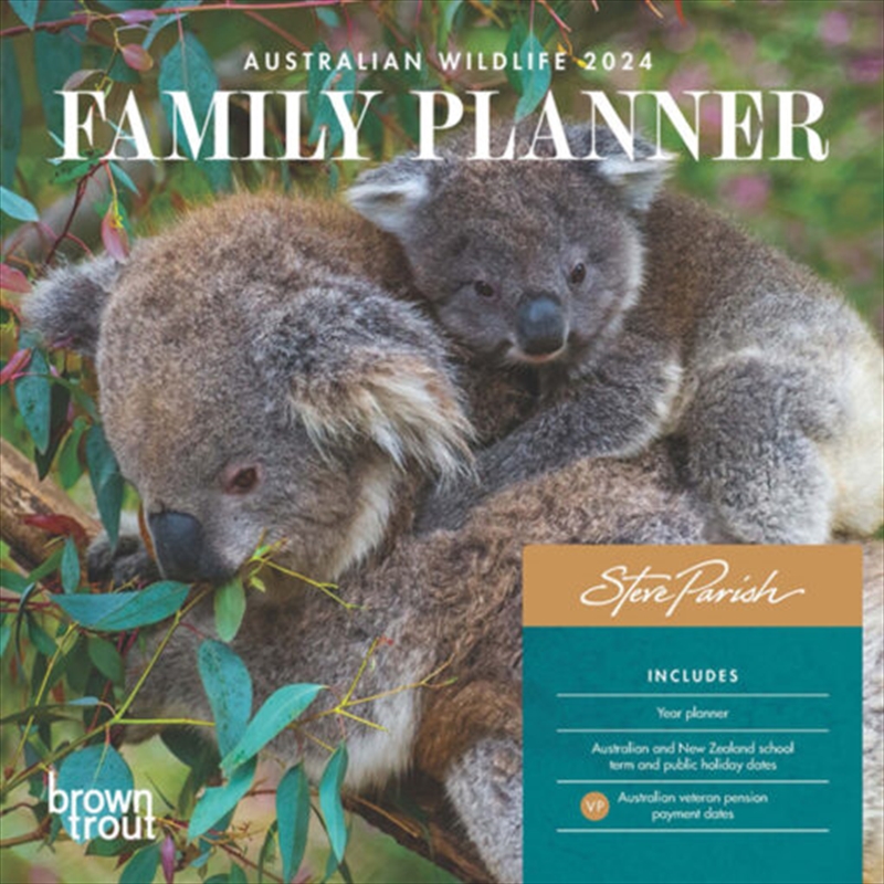 Australian Wildlife Steve Parish Family Organiser 2024/Product Detail/Calendars & Diaries