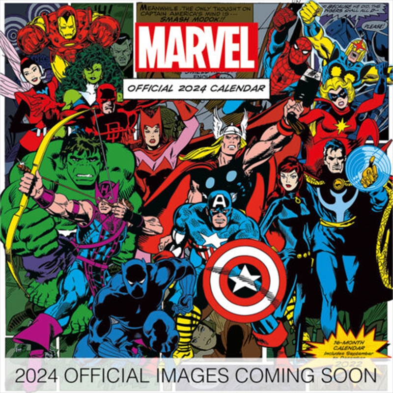 Marvel Retro Comic Book 2024 Square/Product Detail/Calendars & Diaries