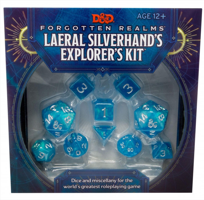 Dungeons & Dragons Forgotten Realms Laeral Silverhands Explorers Kit Dice Set/Product Detail/Games