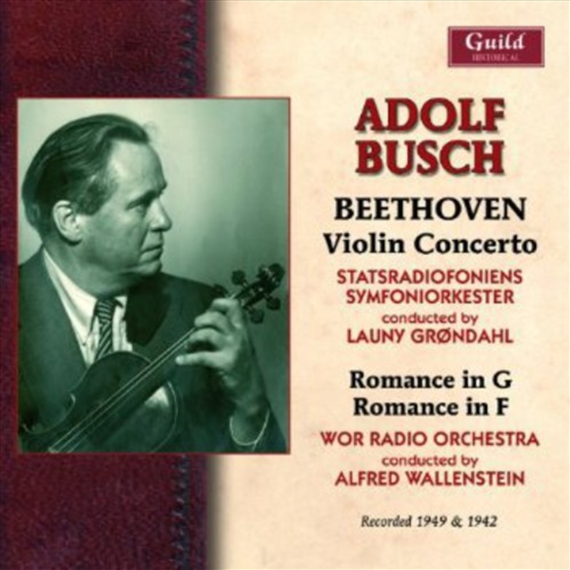 Adolf Busch Plays Beethoven 1942 & 49/Product Detail/Classical