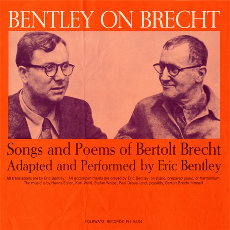 Bentley on Brecht- Songs & Poems of Bertolt Brecht/Product Detail/Specialist