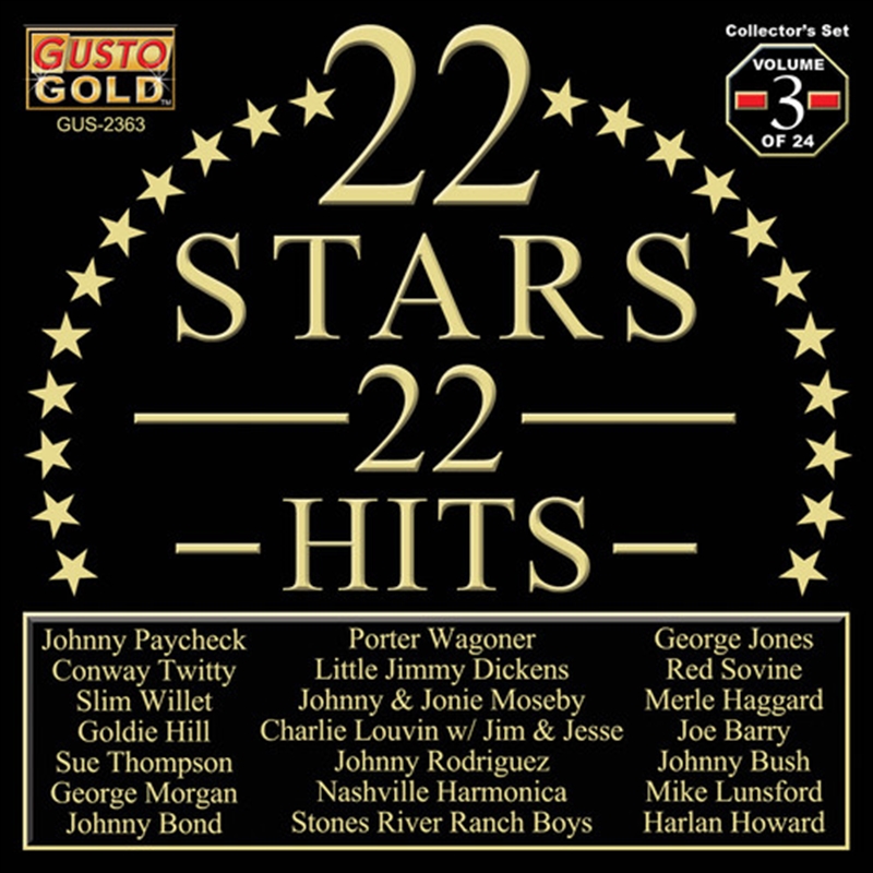 22 Stars - 22 Hits Vol. 3 (Various Artists)/Product Detail/Country