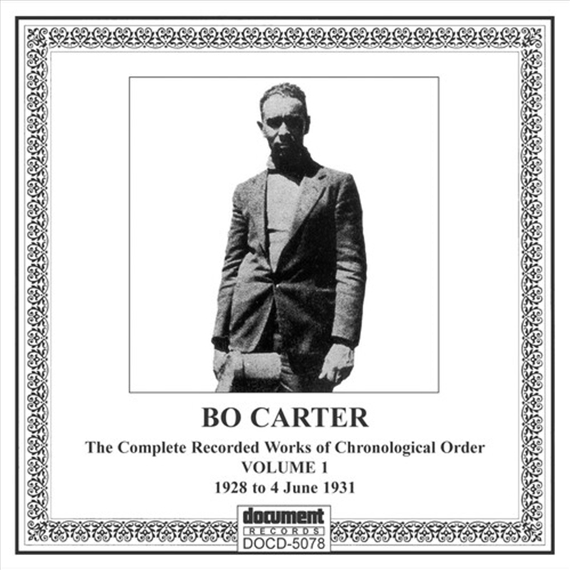 Bo Carter 1 1928-1931/Product Detail/Blues