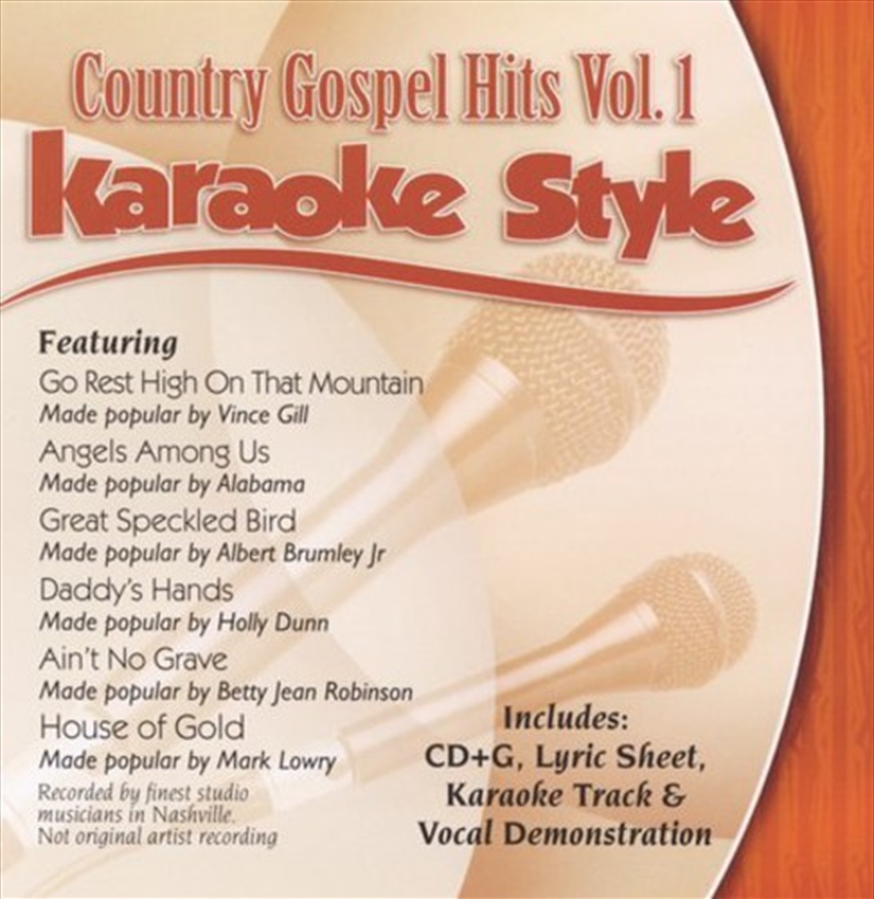 Karaoke Style- Country Gospel Hits, Vol. 1/Product Detail/Karaoke
