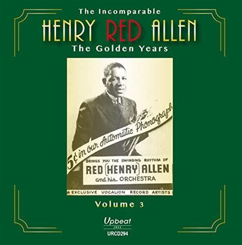 The Incomparable Henry Red Allen- The Golden Years Vol 3/Product Detail/Jazz