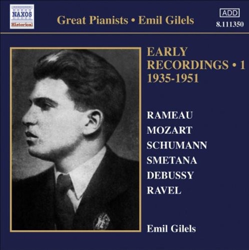 Premiers Enregistrements Vol 1/Product Detail/Classical