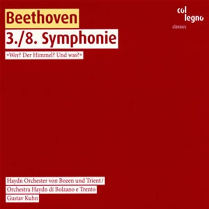 Symphonies 3 And 8/Product Detail/Classical