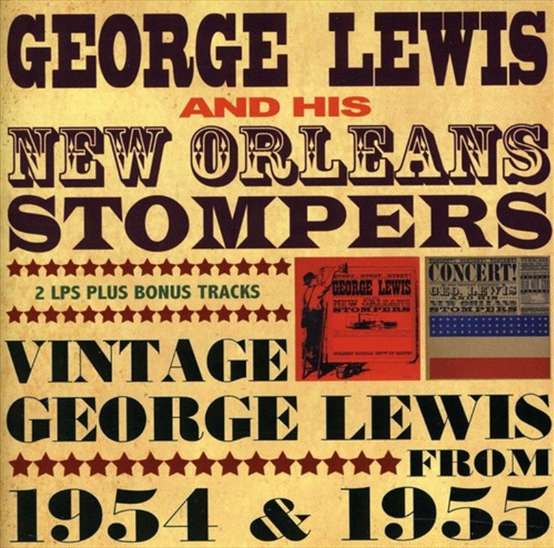 Vintage George Lewis 1954-55/Product Detail/Jazz