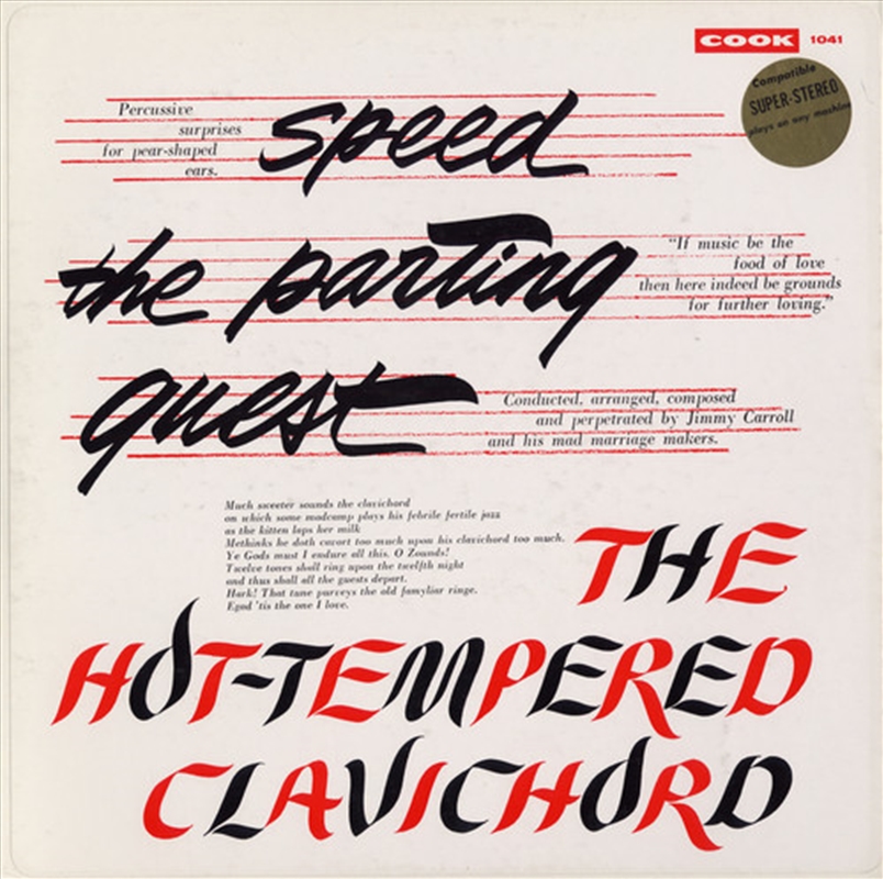 Speed The Parting Guest Hot-Tempered Clavichord/Product Detail/Specialist
