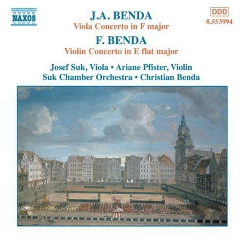 JA Benda: Viola Concerto/F Benda: Violin Concerto/Product Detail/Classical