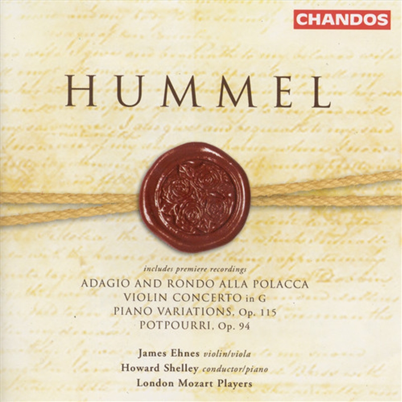 Hummel: Adagio & Ronado/Product Detail/Classical