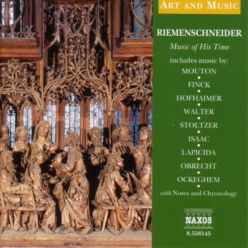 Riemenschneider: Music Of His Time/Product Detail/Classical