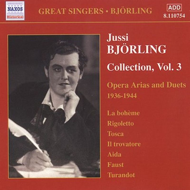 Jussi Bjorling Vol 3/Product Detail/Classical