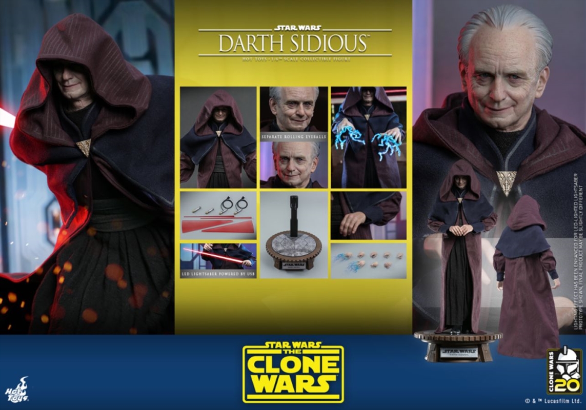 Star Wars: The Clone Wars - Darth Sidious 1:6 Scale Hot Toy Action Figure/Product Detail/Figurines