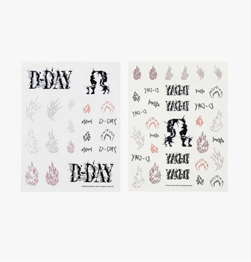 Suga DDay Tour Sticker & Tattoo Sticker Set/Product Detail/KPOP Merch