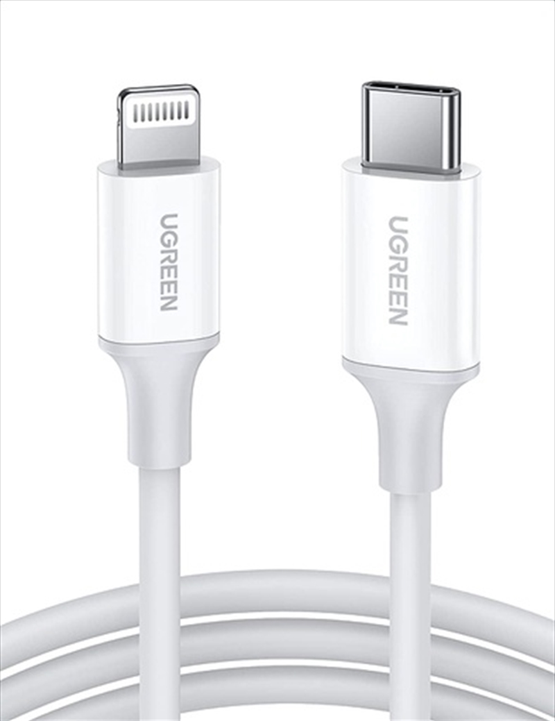 UGREEN 2M Lightning To USB Type-C 2.0 Male Cable (White) 60749/Product Detail/Cables