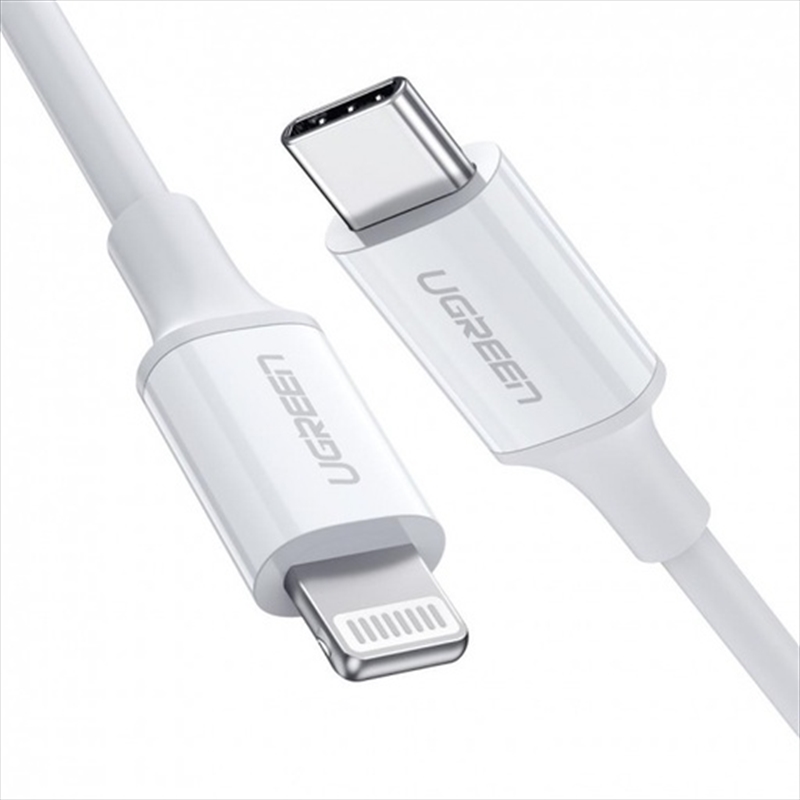 UGREEN 10493 MFI USB-C to Lightning Cable 1M White/Product Detail/Cables