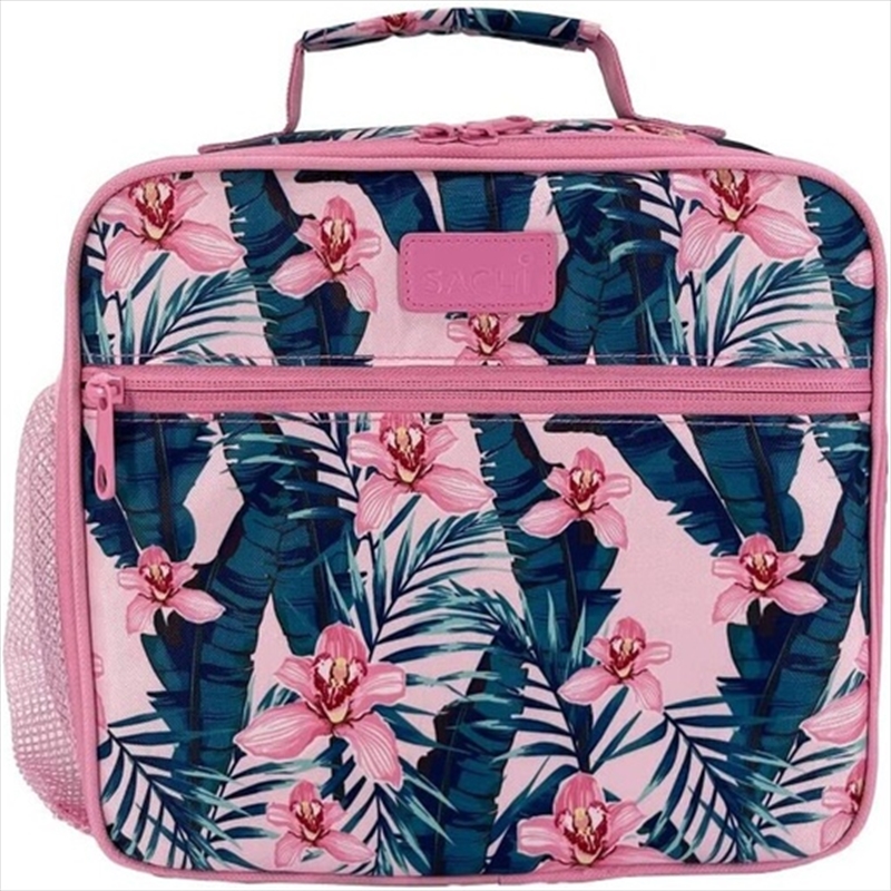 Sachi "Style 321" Insulated Crew Lunch Bag W/ Bottle Holder - Pink Orchids/Product Detail/Lunchboxes