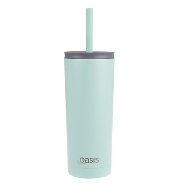 Oasis "Super Sipper" Stainless Steel Double Wall Insulated Tumbler W/ Silicone Head Straw 600ml - Mi/Product Detail/Glasses, Tumblers & Cups