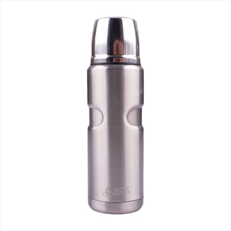 Oasis Stainless Steel Vacuum Insulated Flask 500ml - Silver/Product Detail/Flasks & Shot Glasses