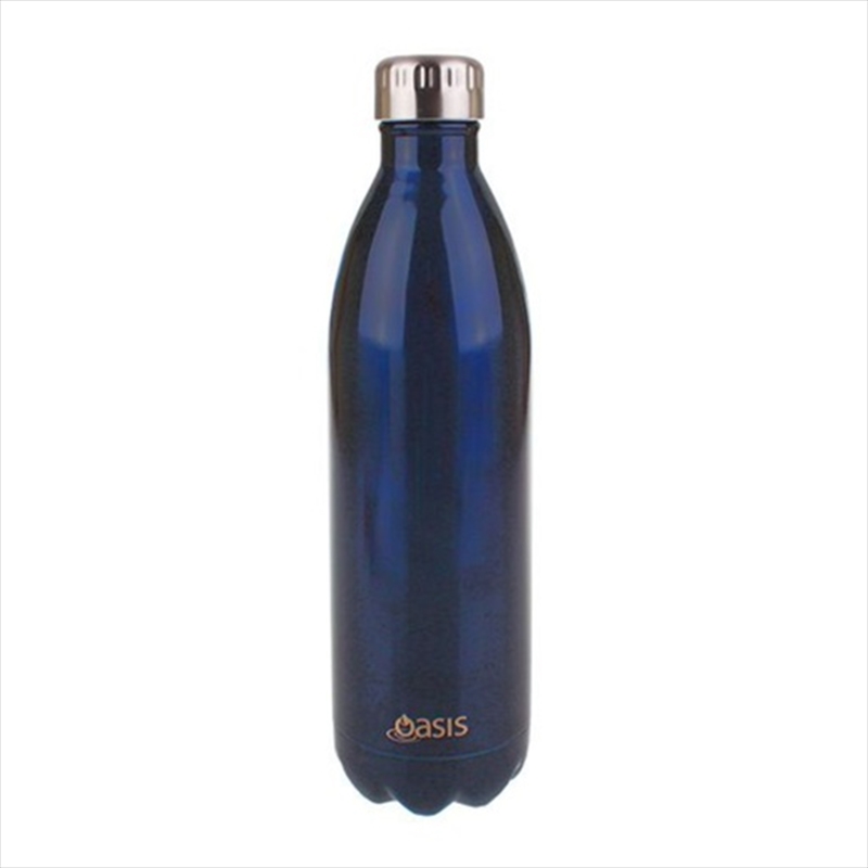 Oasis Stainless Steel Double Wall Insulated Drink Bottle 1L - Navy/Product Detail/Drink Bottles