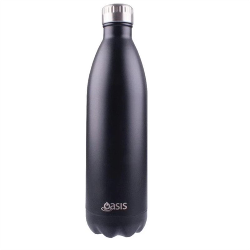 Oasis Stainless Steel Double Wall Insulated Drink Bottle 1L - Matte Black/Product Detail/Drink Bottles