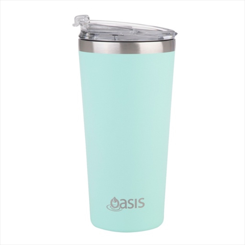 Oasis Stainless Steel Double Wall Insulated "Travel Mug" 480ml - Mint/Product Detail/To Go Cups