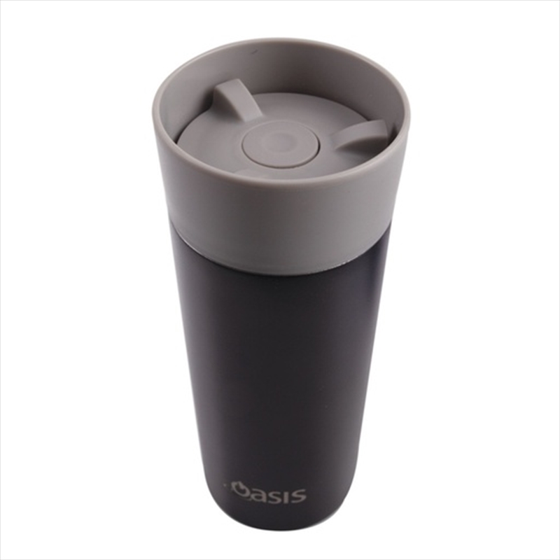 Oasis Stainless Steel Double Wall Insulated Travel Mug 360ml - Black/Product Detail/To Go Cups
