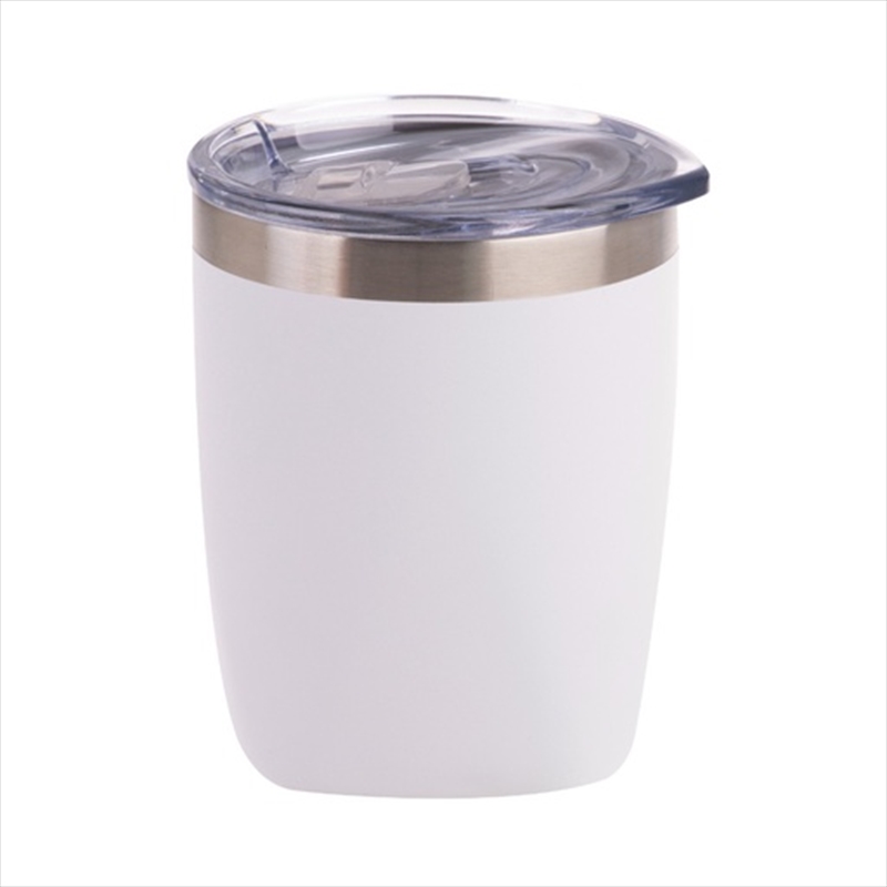 Oasis Stainless Steel Double Wall Insulated Old Fashion Tumbler 300ml - Matte White/Product Detail/Glasses, Tumblers & Cups
